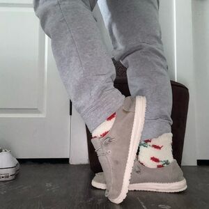 Hey Dude Light Gray Casual Shoes